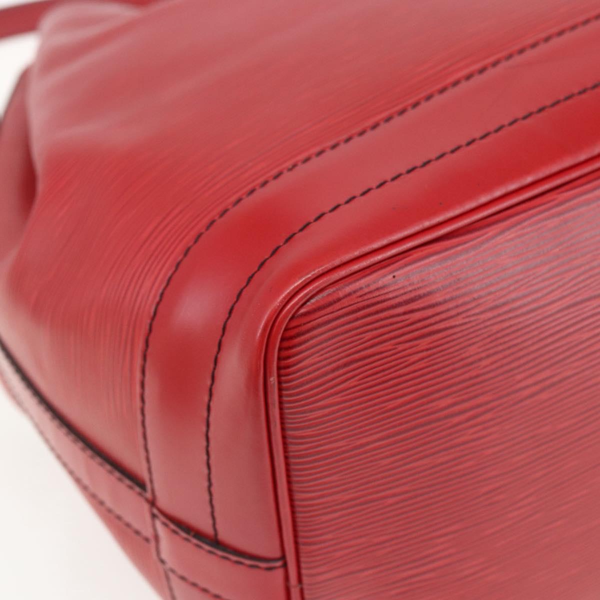 LOUIS VUITTON Epi Noe Shoulder Bag Red M44007 LV Auth ki6303