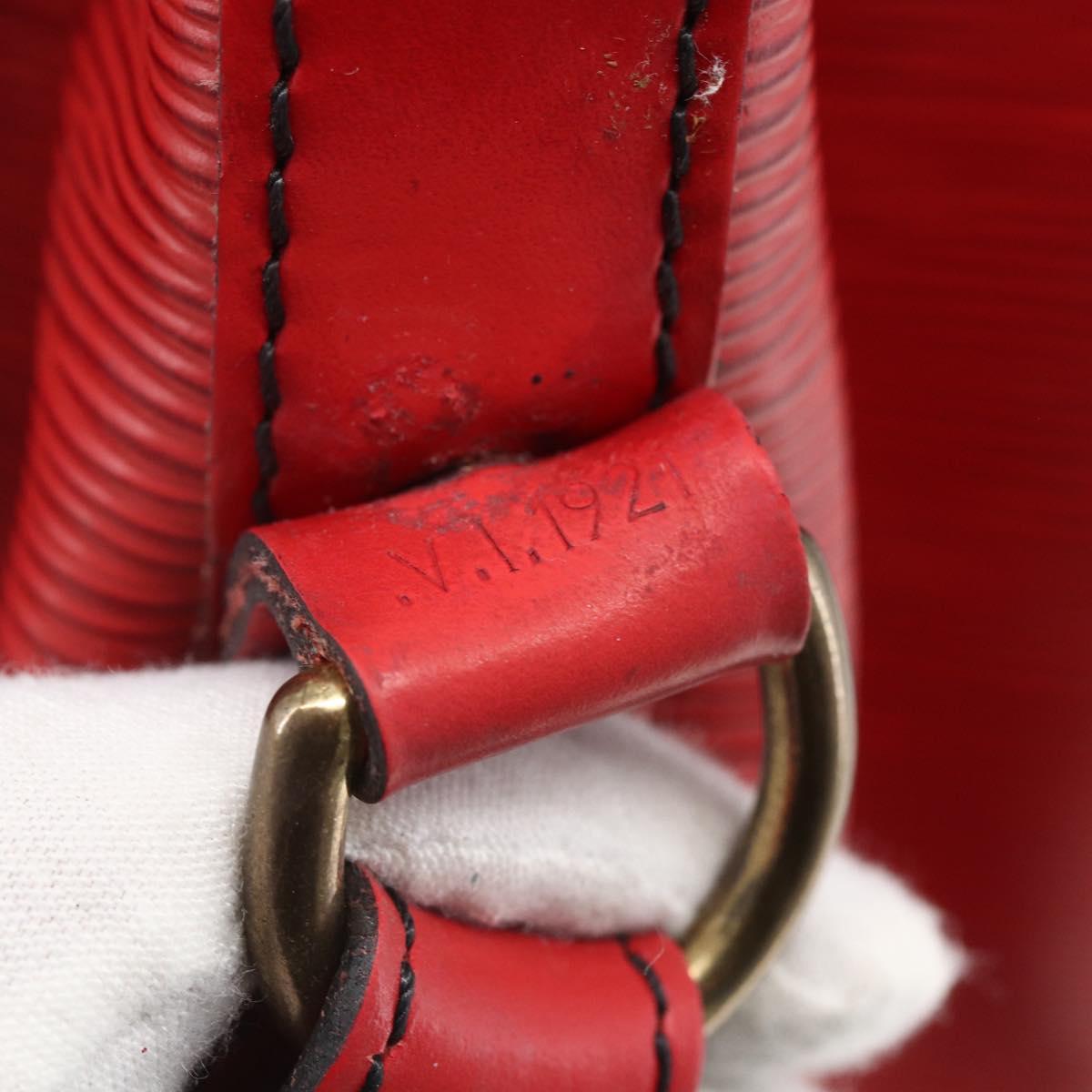 LOUIS VUITTON Epi Noe Shoulder Bag Red M44007 LV Auth ki6303