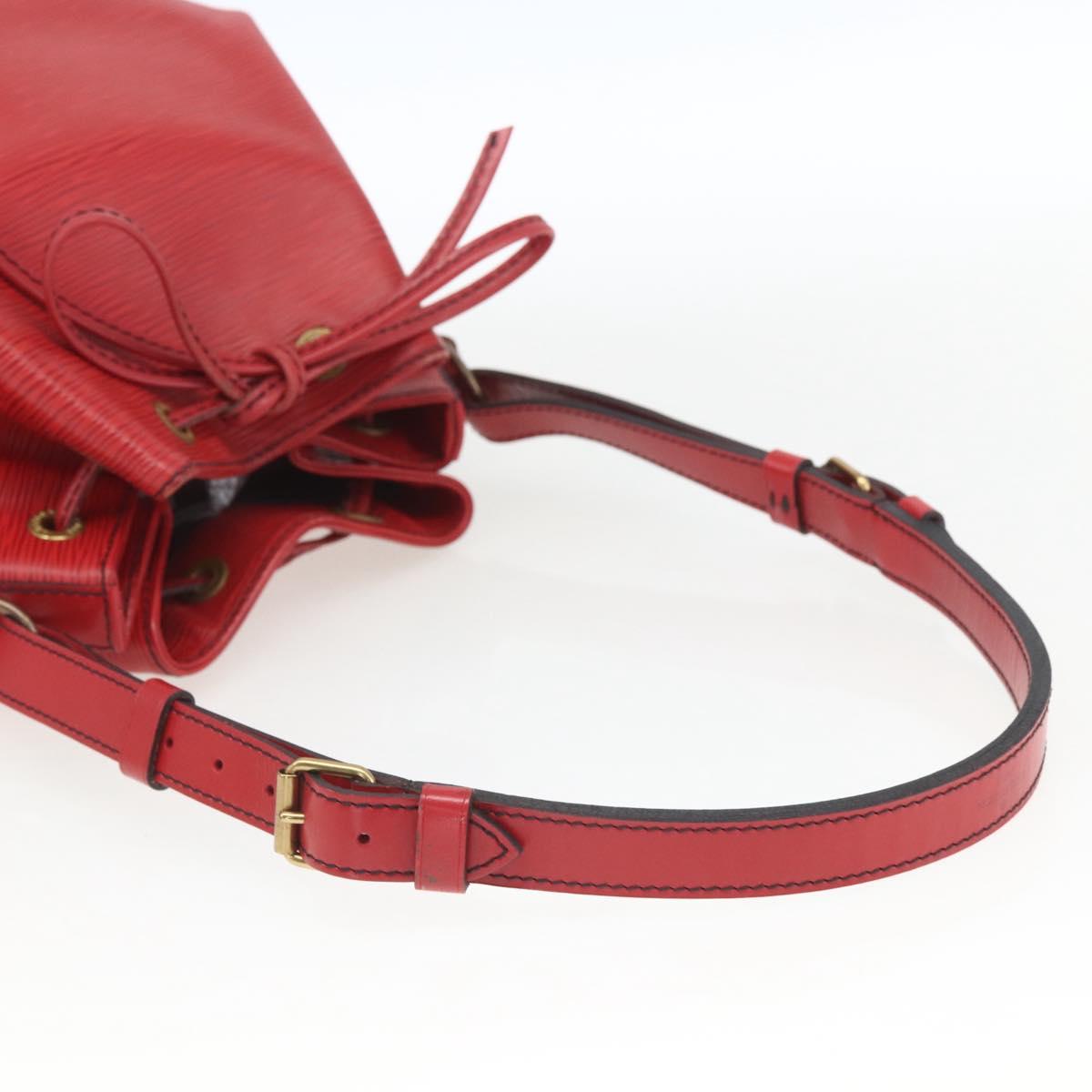 LOUIS VUITTON Epi Noe Shoulder Bag Red M44007 LV Auth ki6303