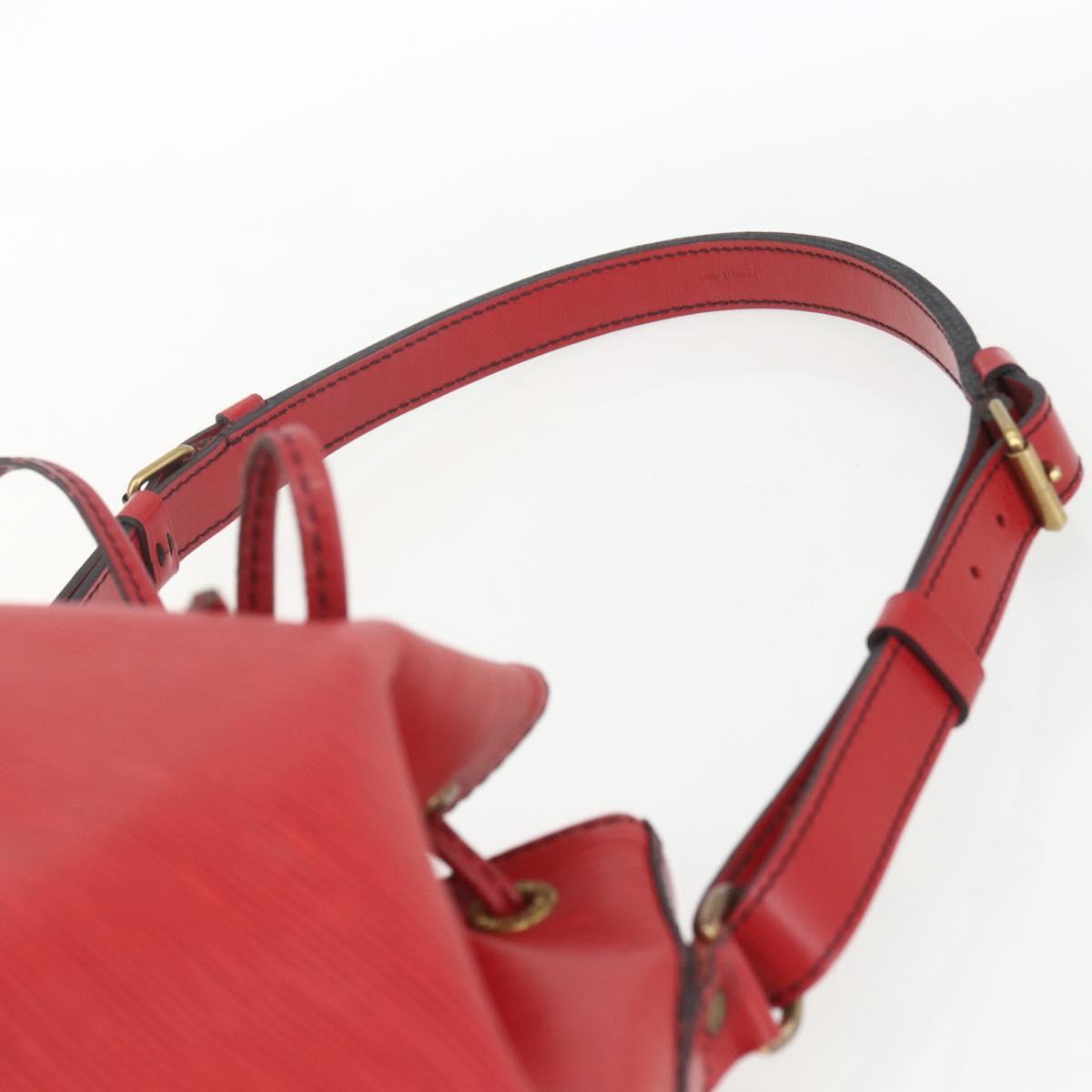 LOUIS VUITTON Epi Noe Shoulder Bag Red M44007 LV Auth ki6303