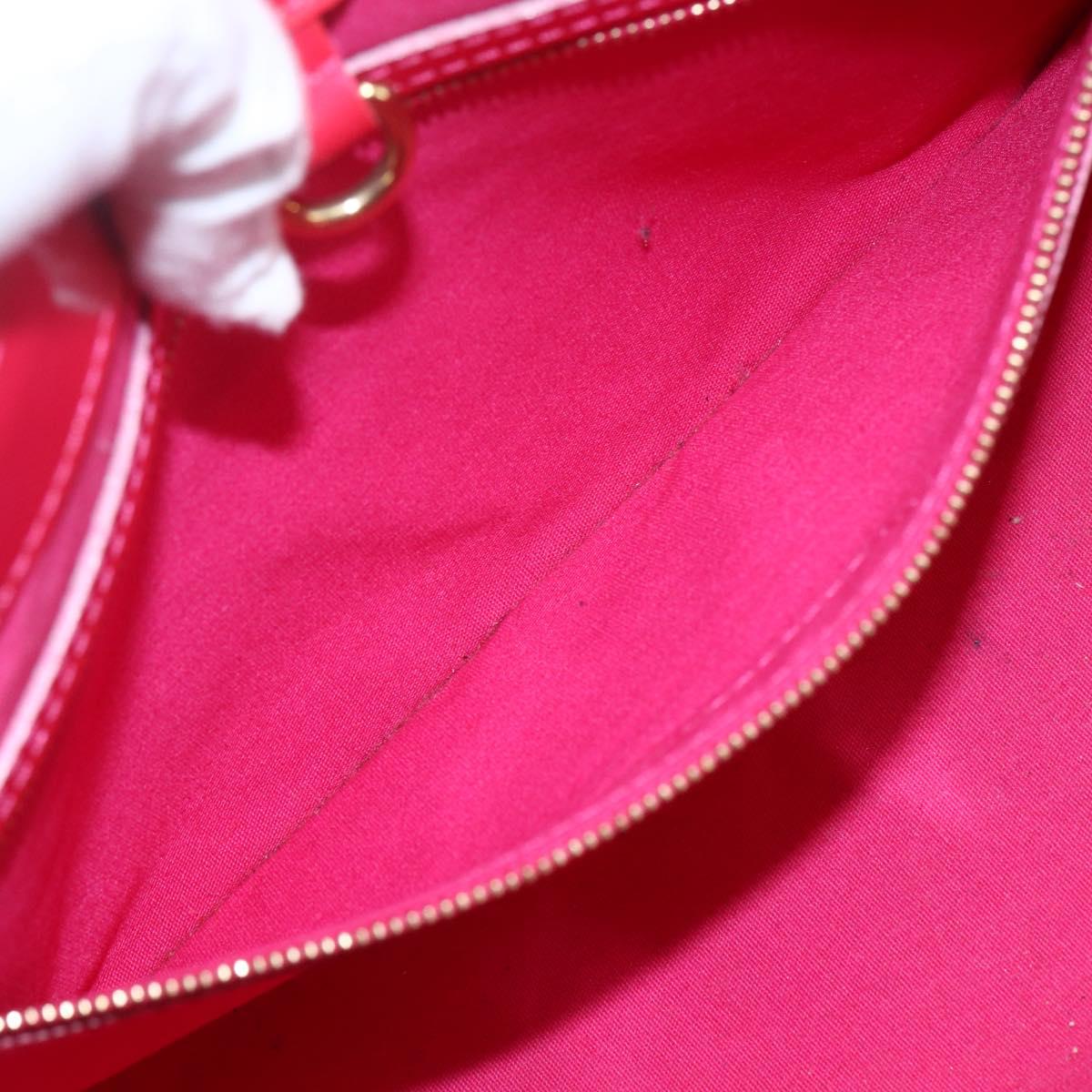 LOUIS VUITTON Monogram Vernis Wilshire PM Hand Bag Rose Pop M93643 Auth ki6328