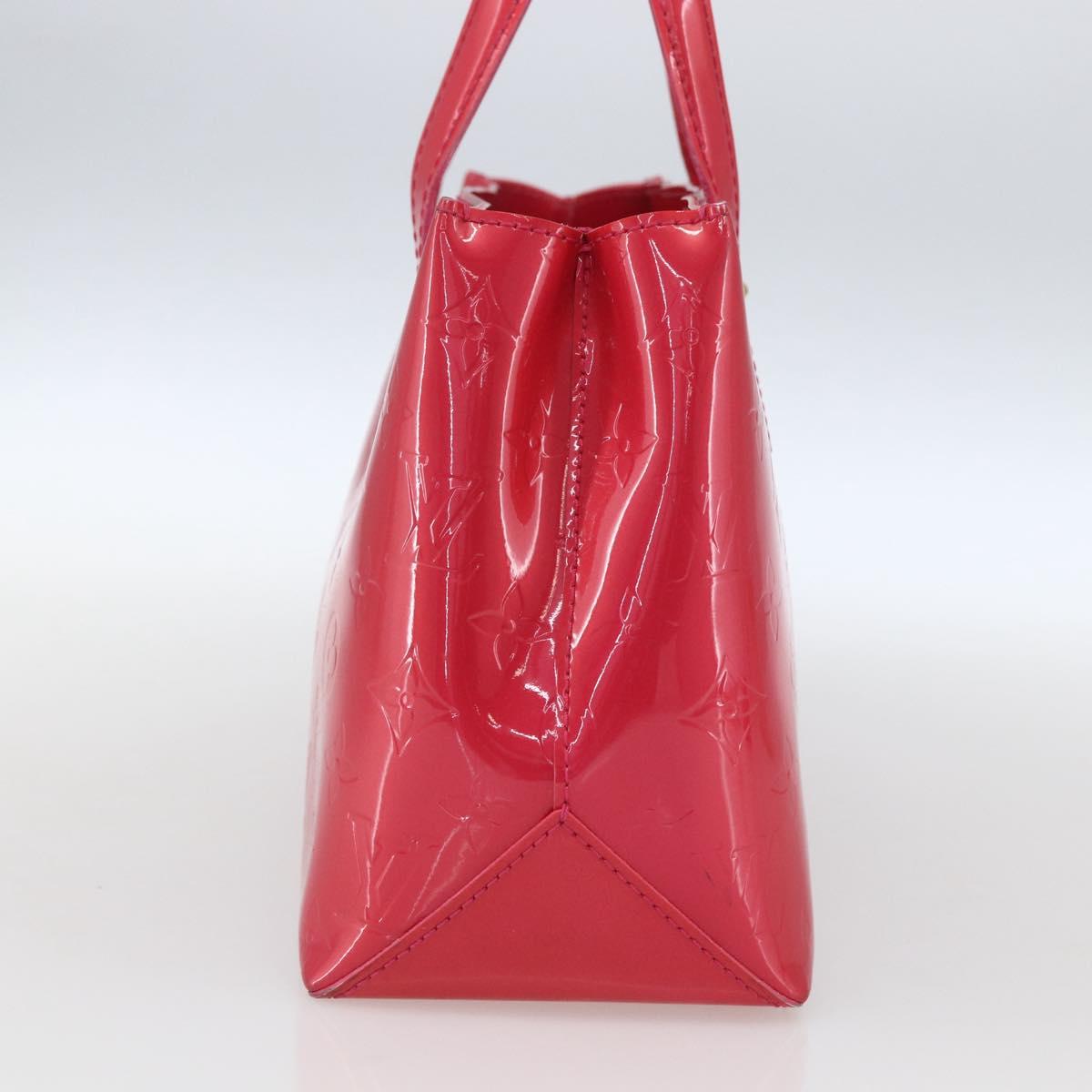 LOUIS VUITTON Monogram Vernis Wilshire PM Hand Bag Rose Pop M93643 Auth ki6328