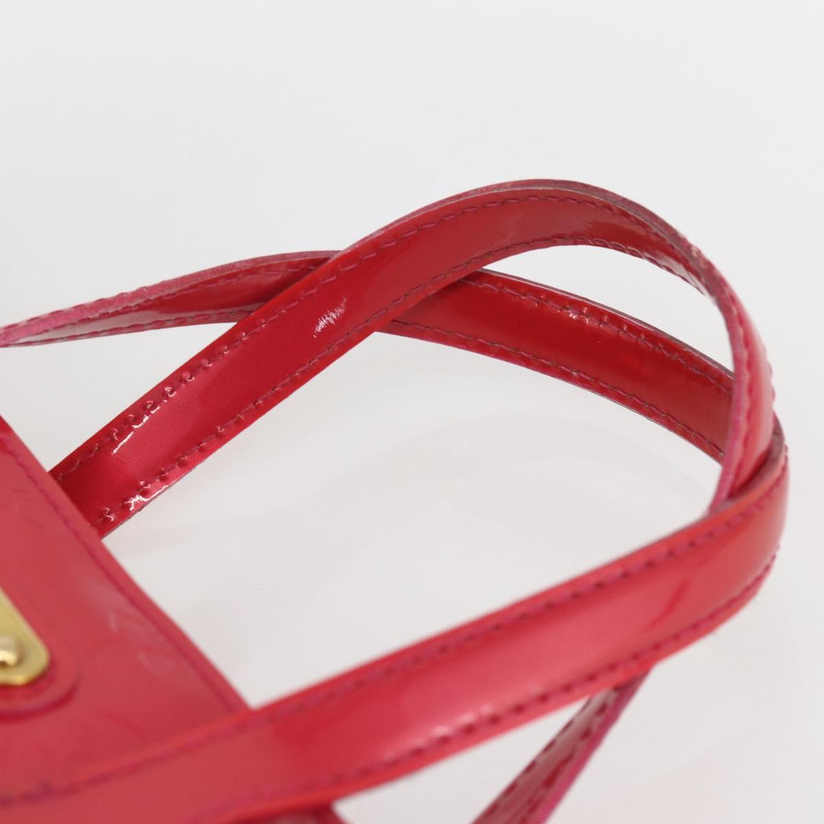 LOUIS VUITTON Monogram Vernis Wilshire PM Hand Bag Rose Pop M93643 Auth ki6328