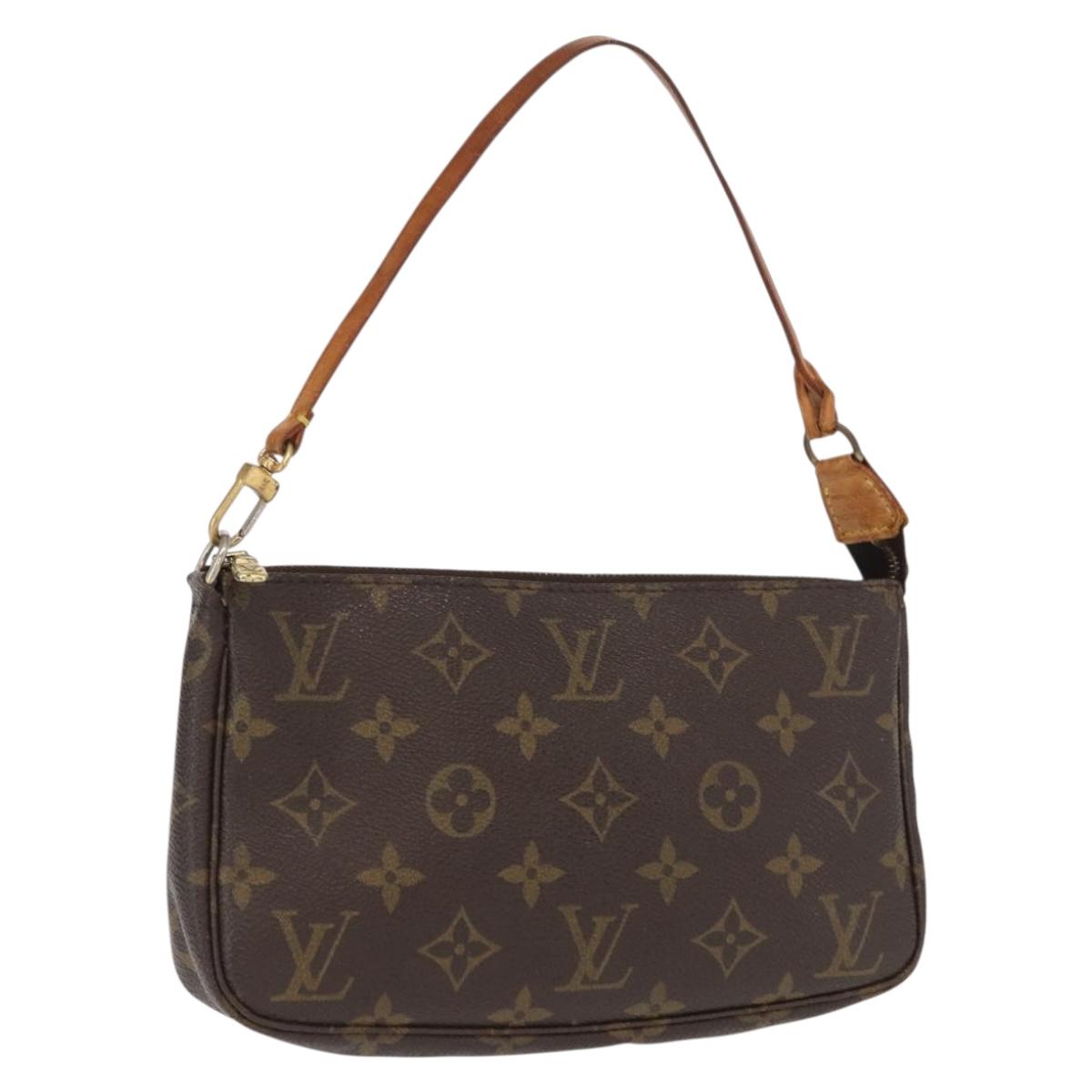 LOUIS VUITTON Monogram Pochette Accessoires Pouch M51980 LV Auth ki6364