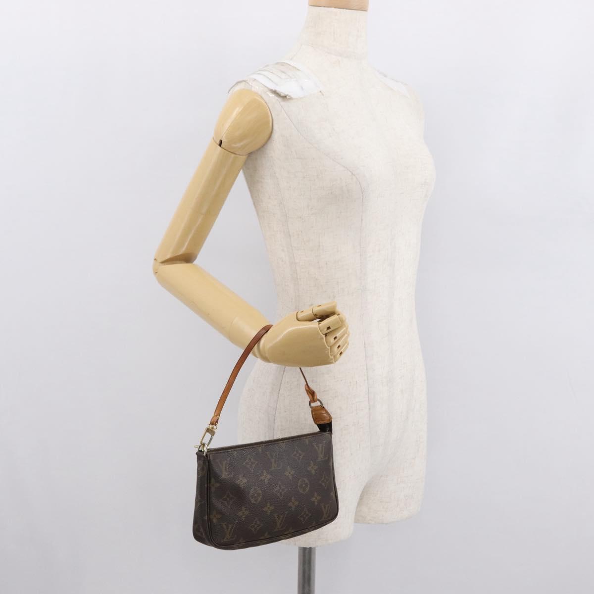 LOUIS VUITTON Monogram Pochette Accessoires Pouch M51980 LV Auth ki6364
