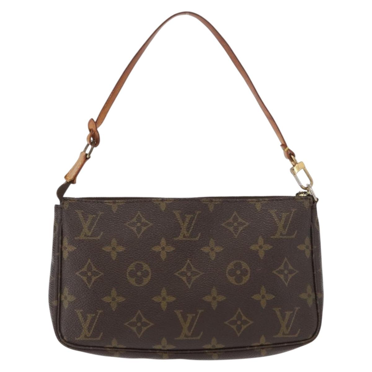 LOUIS VUITTON Monogram Pochette Accessoires Pouch M51980 LV Auth ki6364