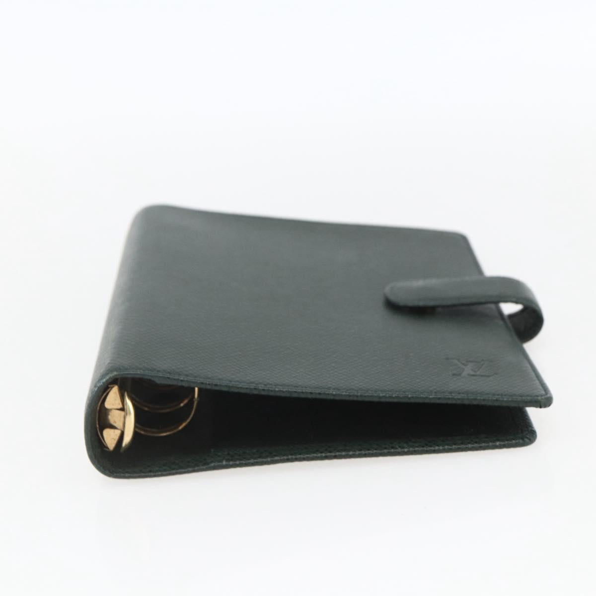 LOUIS VUITTON Taiga Agenda MM Day Planner Cover Epicea R20403 LV Auth ki6371