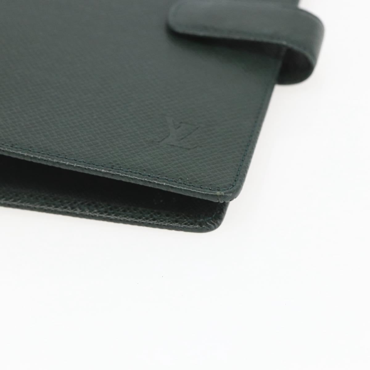 LOUIS VUITTON Taiga Agenda MM Day Planner Cover Epicea R20403 LV Auth ki6371