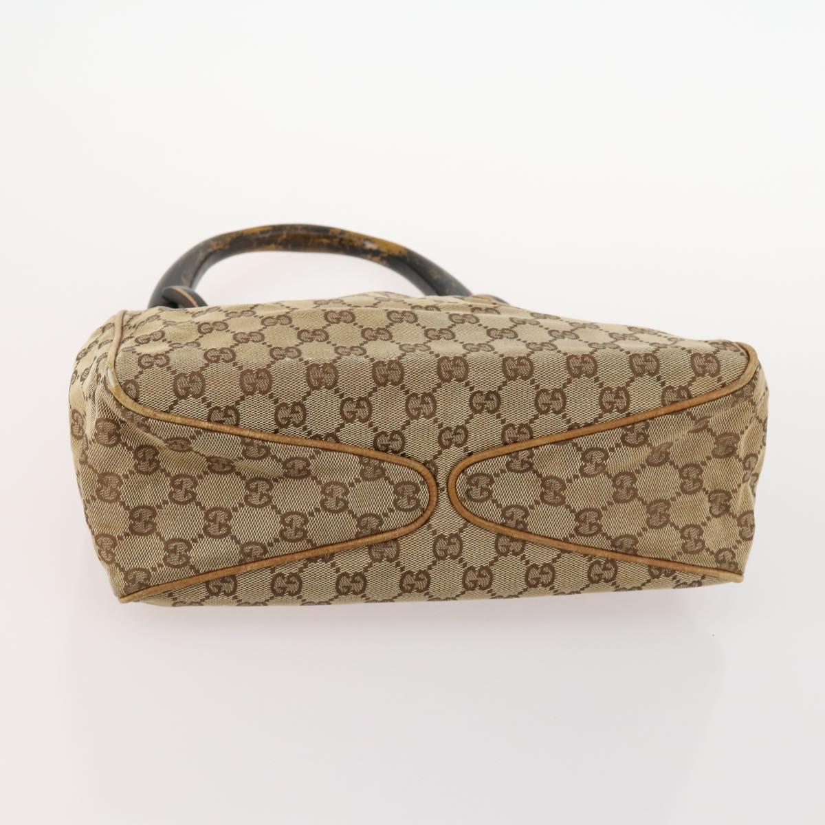 GUCCI GG Canvas Micro GG Supreme Pouch Bag PVC 4 Set Beige White Auth ki6375