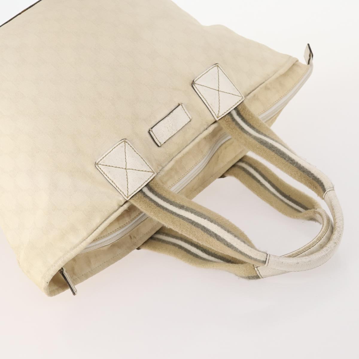 GUCCI GG Canvas Micro GG Supreme Pouch Bag PVC 4 Set Beige White Auth ki6375