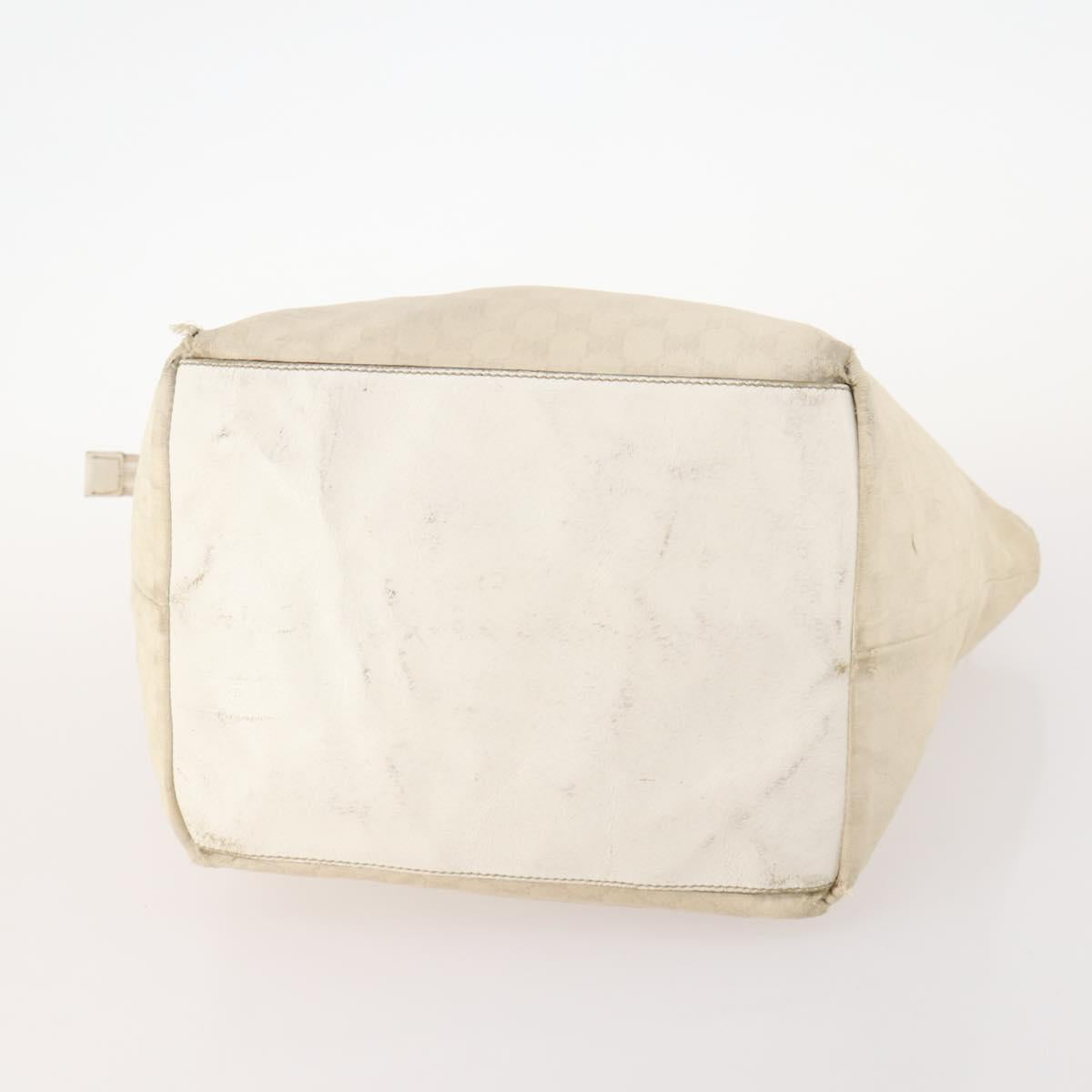GUCCI GG Canvas Micro GG Supreme Pouch Bag PVC 4 Set Beige White Auth ki6375