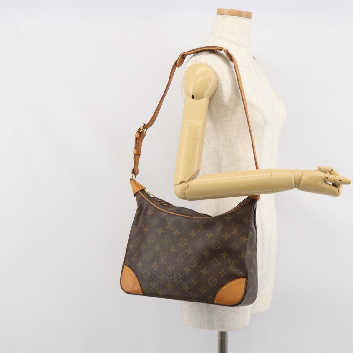 LOUIS VUITTON Monogram Boulogne 30 Shoulder Bag M51265 LV Auth ki6388