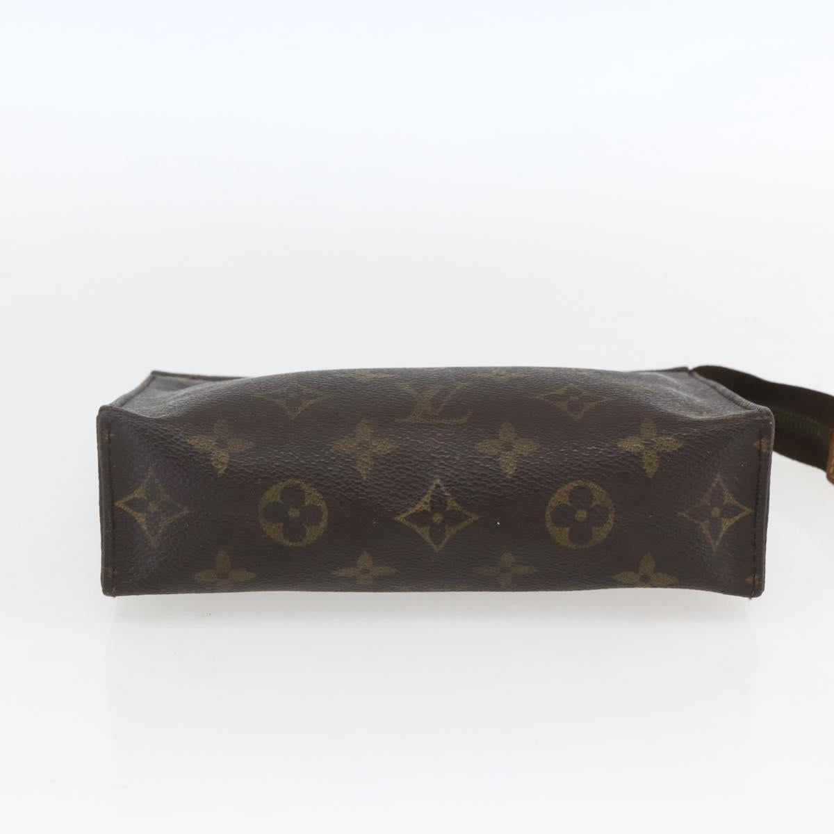 LOUIS VUITTON Monogram Poche Toilette 19 Pouch M47544 LV Auth ki6390