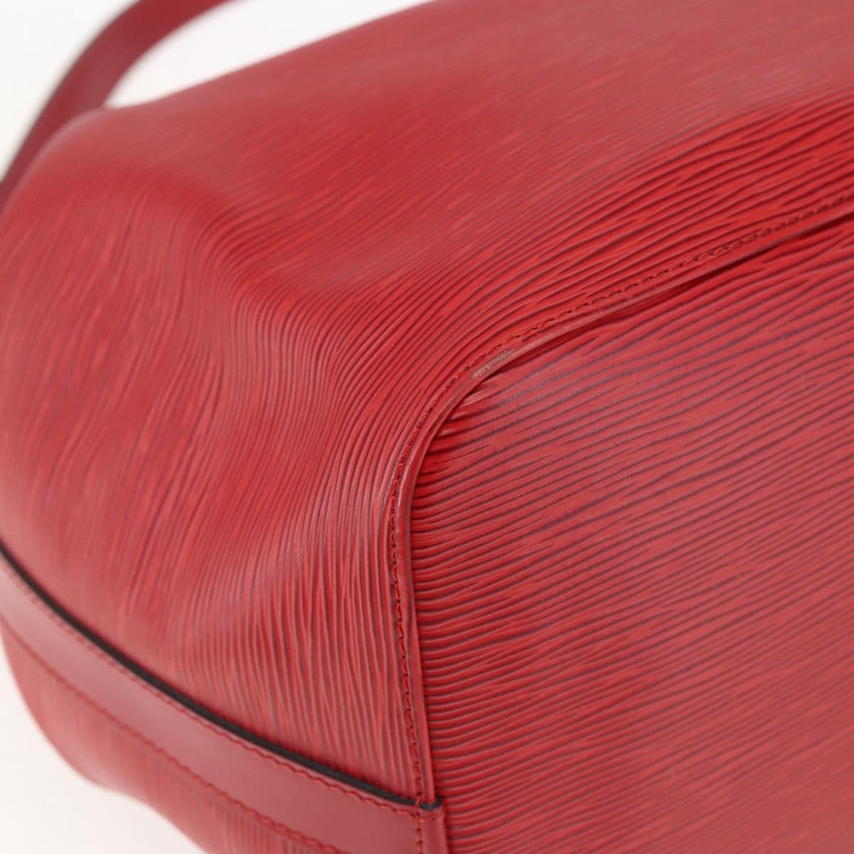 LOUIS VUITTON Epi Petit Noe Shoulder Bag Red M44107 LV Auth ki6398