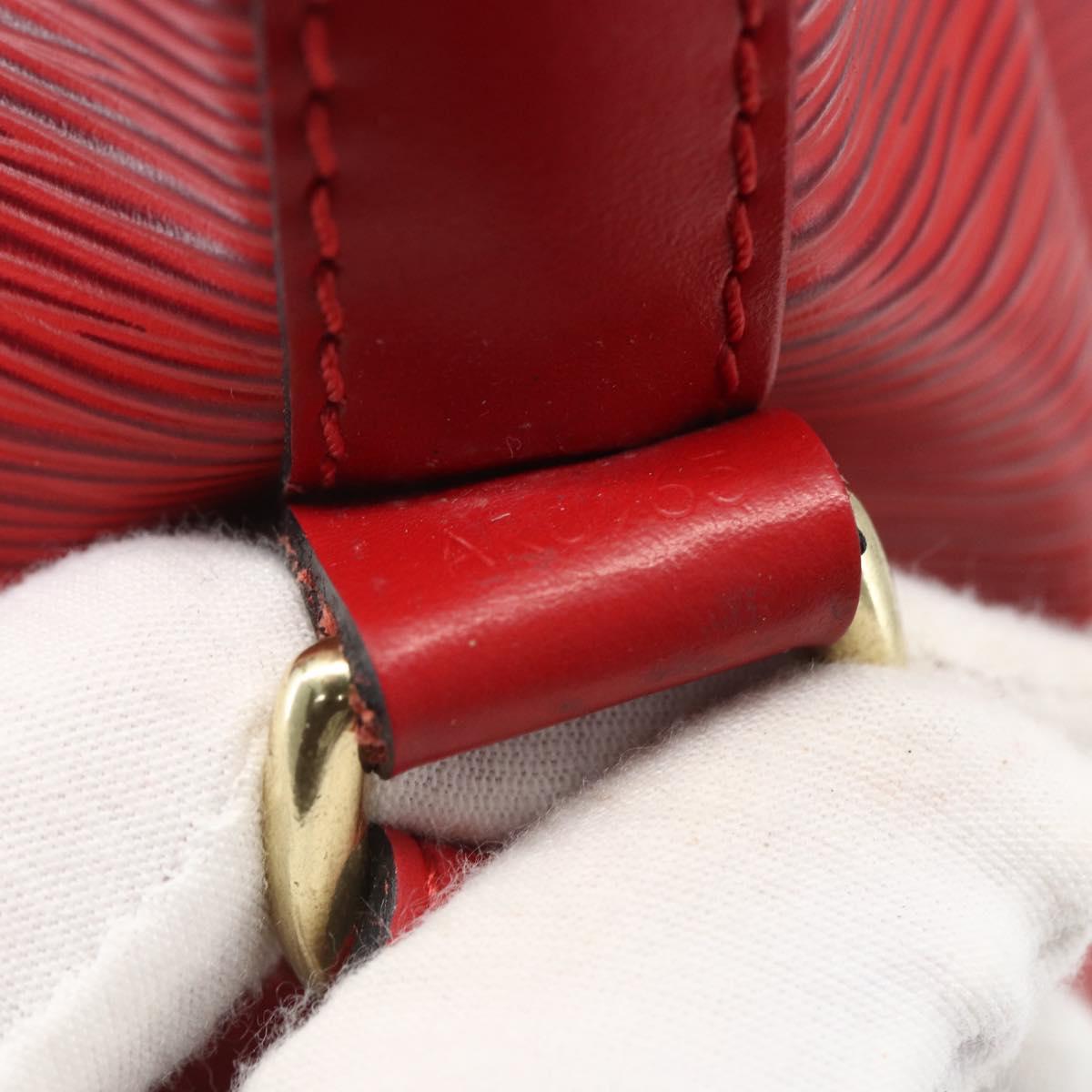 LOUIS VUITTON Epi Petit Noe Shoulder Bag Red M44107 LV Auth ki6398