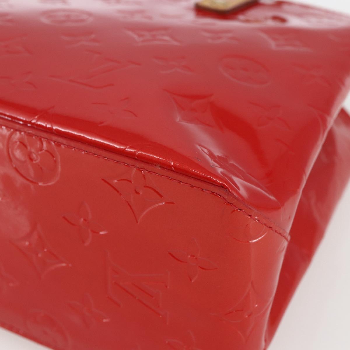 LOUIS VUITTON Monogram Vernis Reade PM Bag Pomme D'amour M91990 LV Auth ki6412
