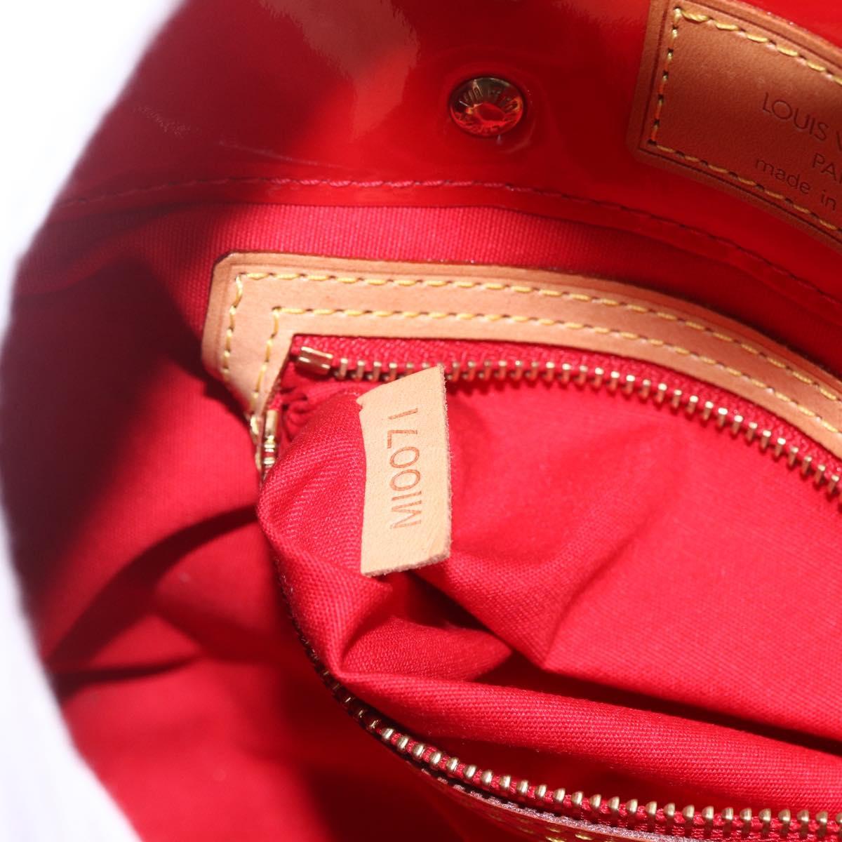 LOUIS VUITTON Monogram Vernis Reade PM Bag Pomme D'amour M91990 LV Auth ki6412