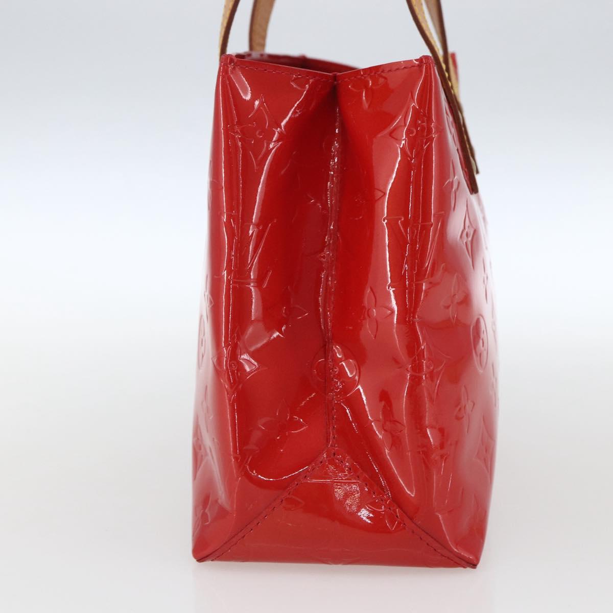 LOUIS VUITTON Monogram Vernis Reade PM Bag Pomme D'amour M91990 LV Auth ki6412
