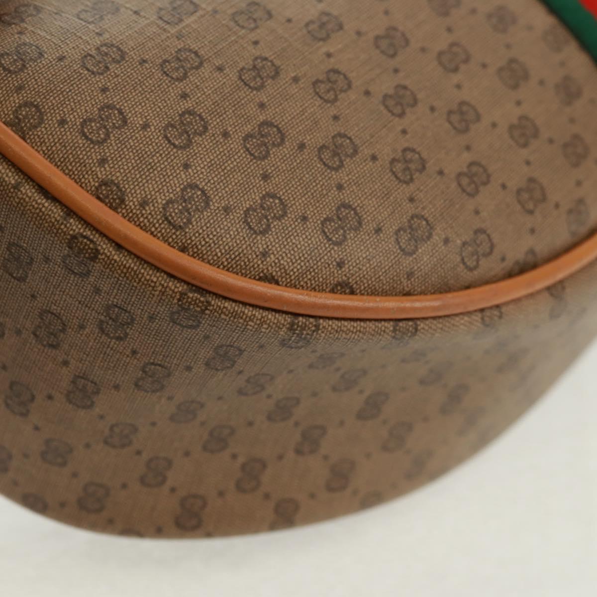 GUCCI Micro GG Supreme Web Sherry Line Bag PVC Beige 001 084 4001 Auth ki6415A