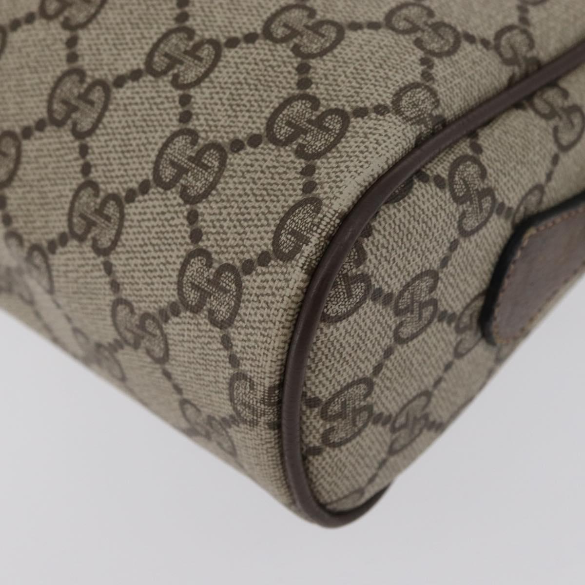 GUCCI GG Supreme Web Sherry Line Shoulder Bag PVC Beige 904 02 005 Auth ki6442