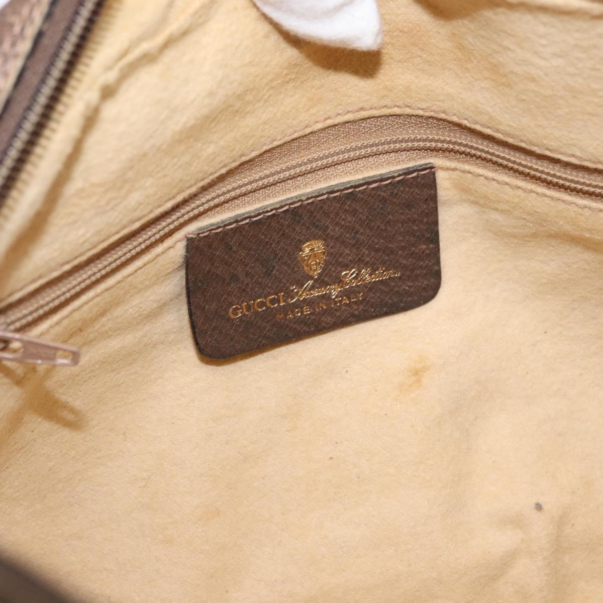 GUCCI GG Supreme Web Sherry Line Shoulder Bag PVC Beige 904 02 005 Auth ki6442