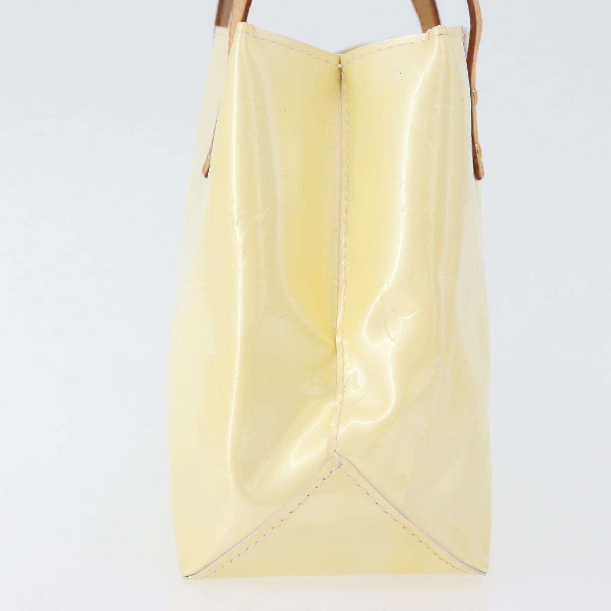 LOUIS VUITTON Monogram Vernis Reade PM Hand Bag Perle M91336 LV Auth ki6453