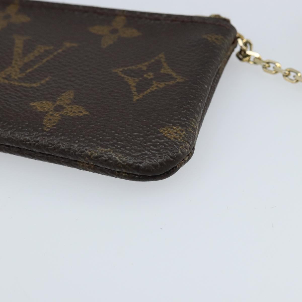 LOUIS VUITTON Monogram Pochette Cles Coin Purse M62650 LV Auth ki6454