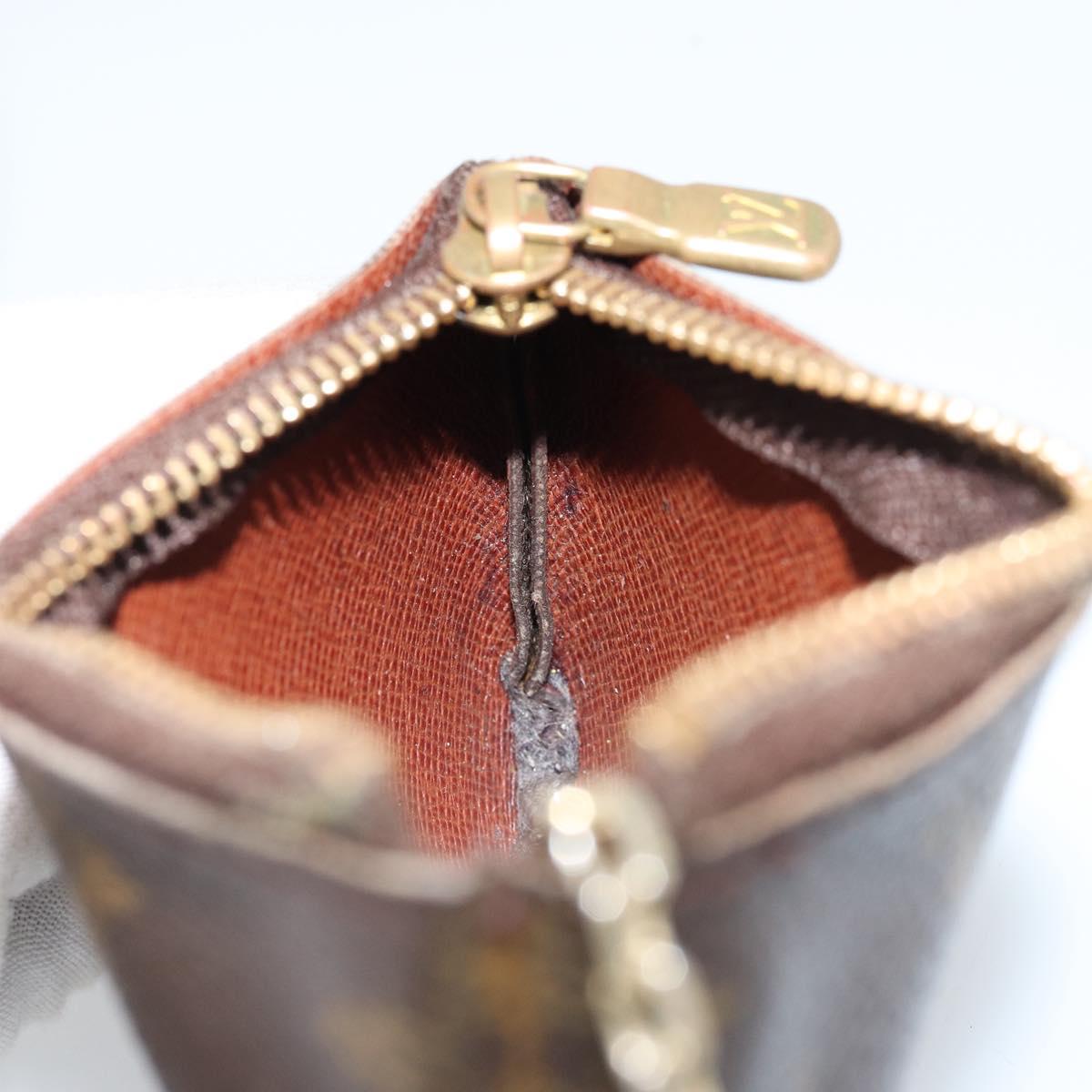 LOUIS VUITTON Monogram Pochette Cles Coin Purse M62650 LV Auth ki6454