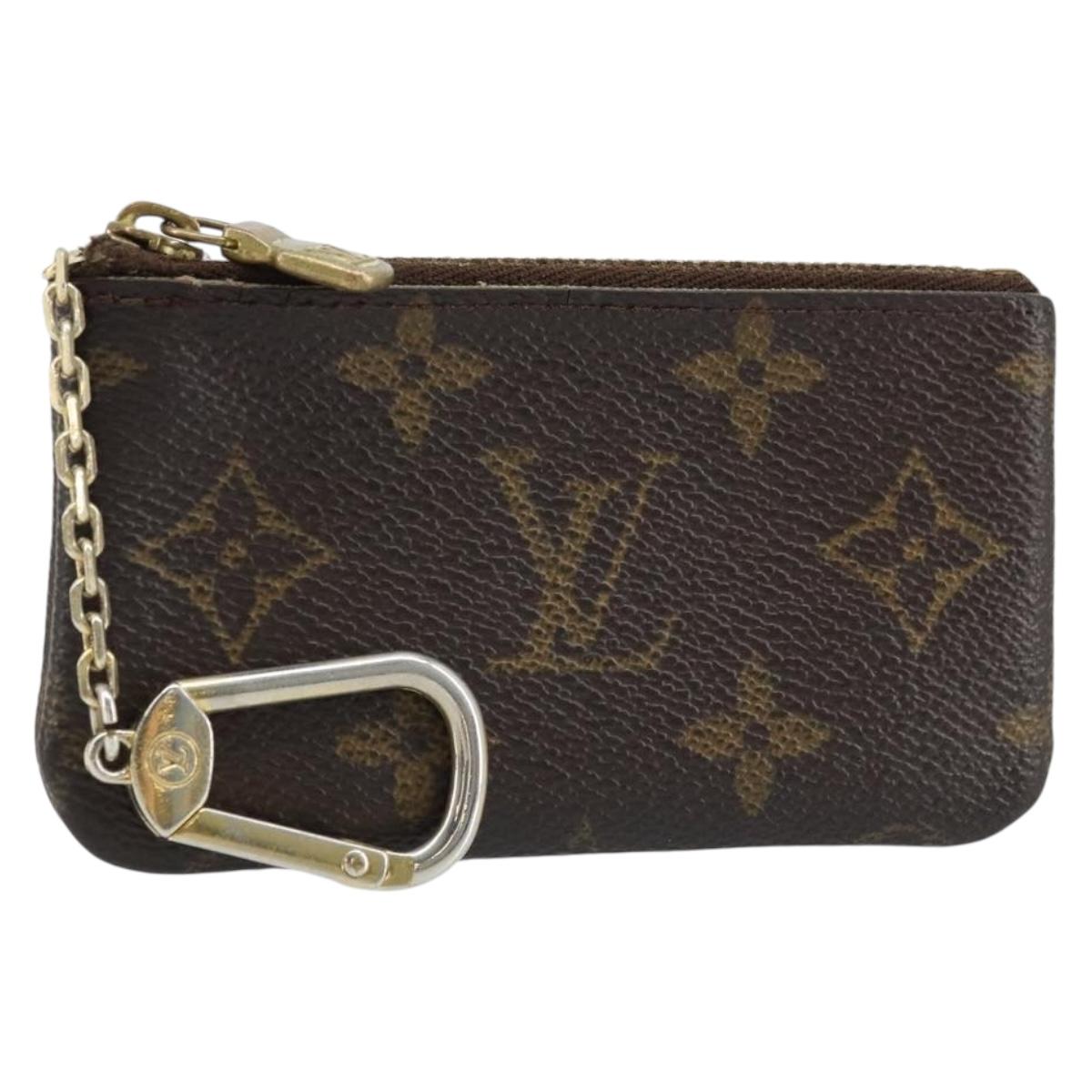 LOUIS VUITTON Monogram Pochette Cles Coin Purse M62650 LV Auth ki6454