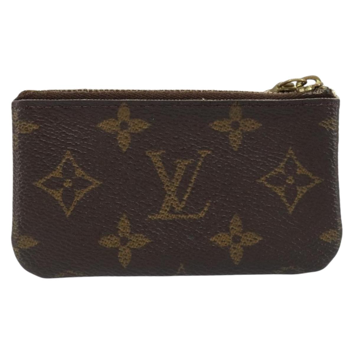 LOUIS VUITTON Monogram Pochette Cles Coin Purse M62650 LV Auth ki6454