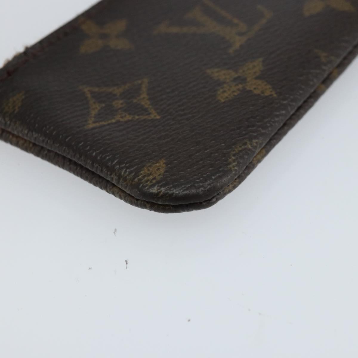 LOUIS VUITTON Monogram Pochette Cles Coin Purse M62650 LV Auth ki6454