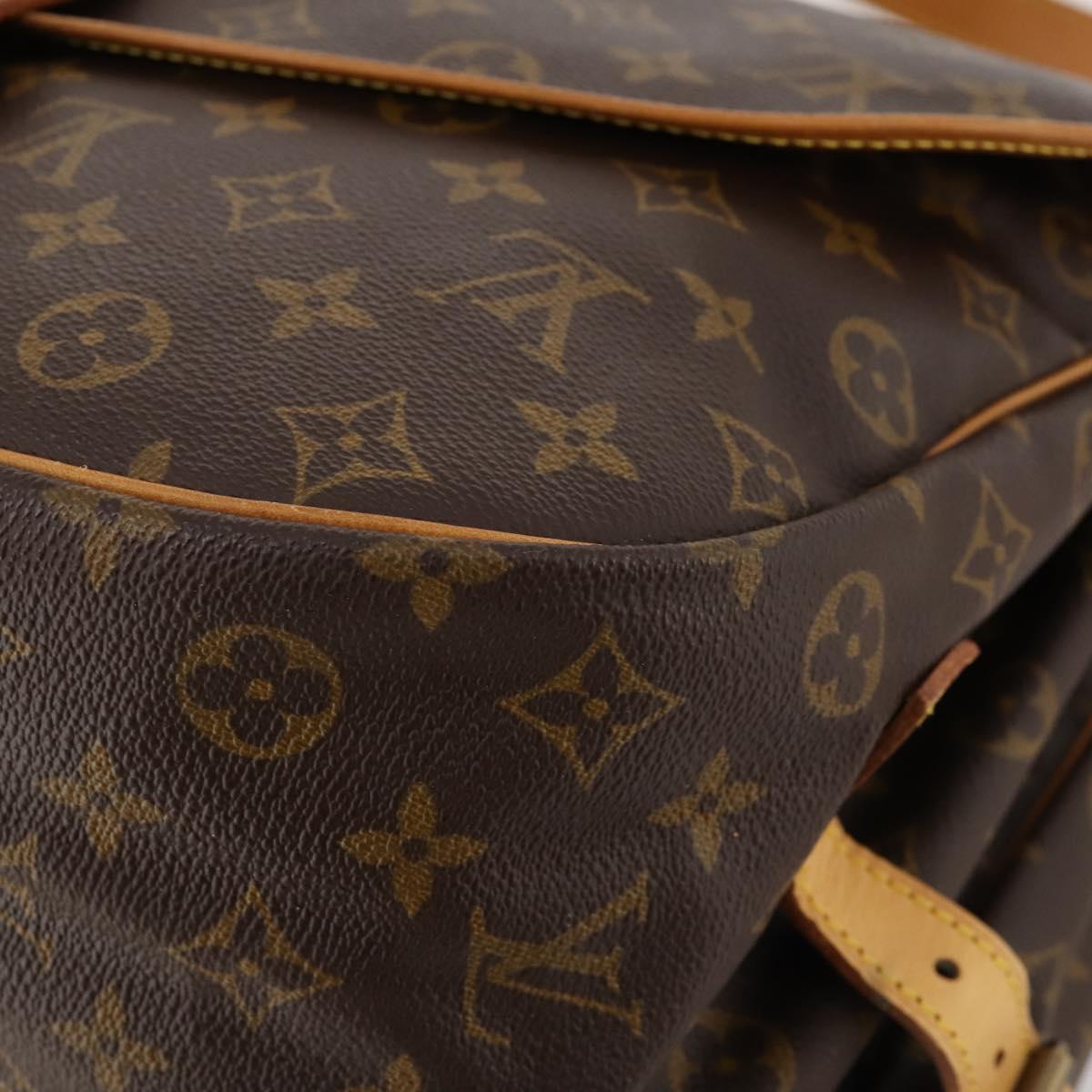 LOUIS VUITTON Monogram Saumur 35 Shoulder Bag M42254 LV Auth ki6465