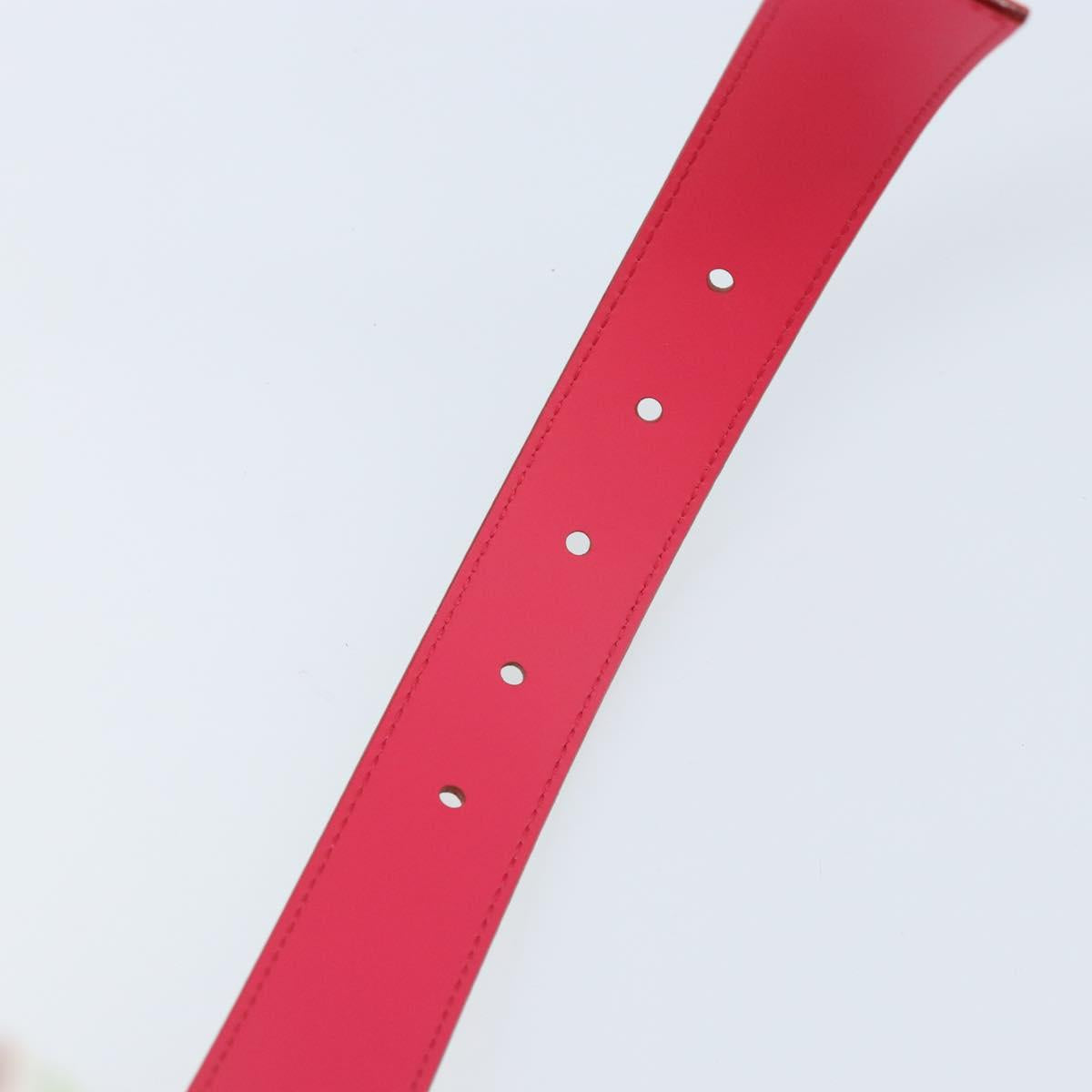 LOUIS VUITTON Monogram Multicolor Ceinture Carre Belt White LV Auth ki6477