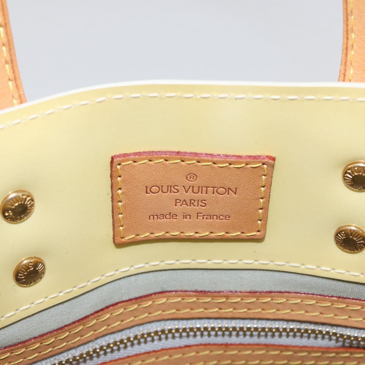 LOUIS VUITTON Monogram Vernis Reade PM Hand Bag Perle M91336 LV Auth ki6479
