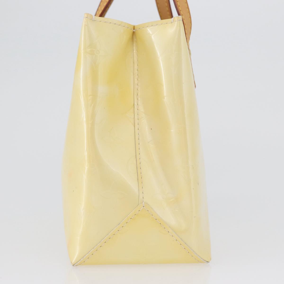 LOUIS VUITTON Monogram Vernis Reade PM Hand Bag Perle M91336 LV Auth ki6479