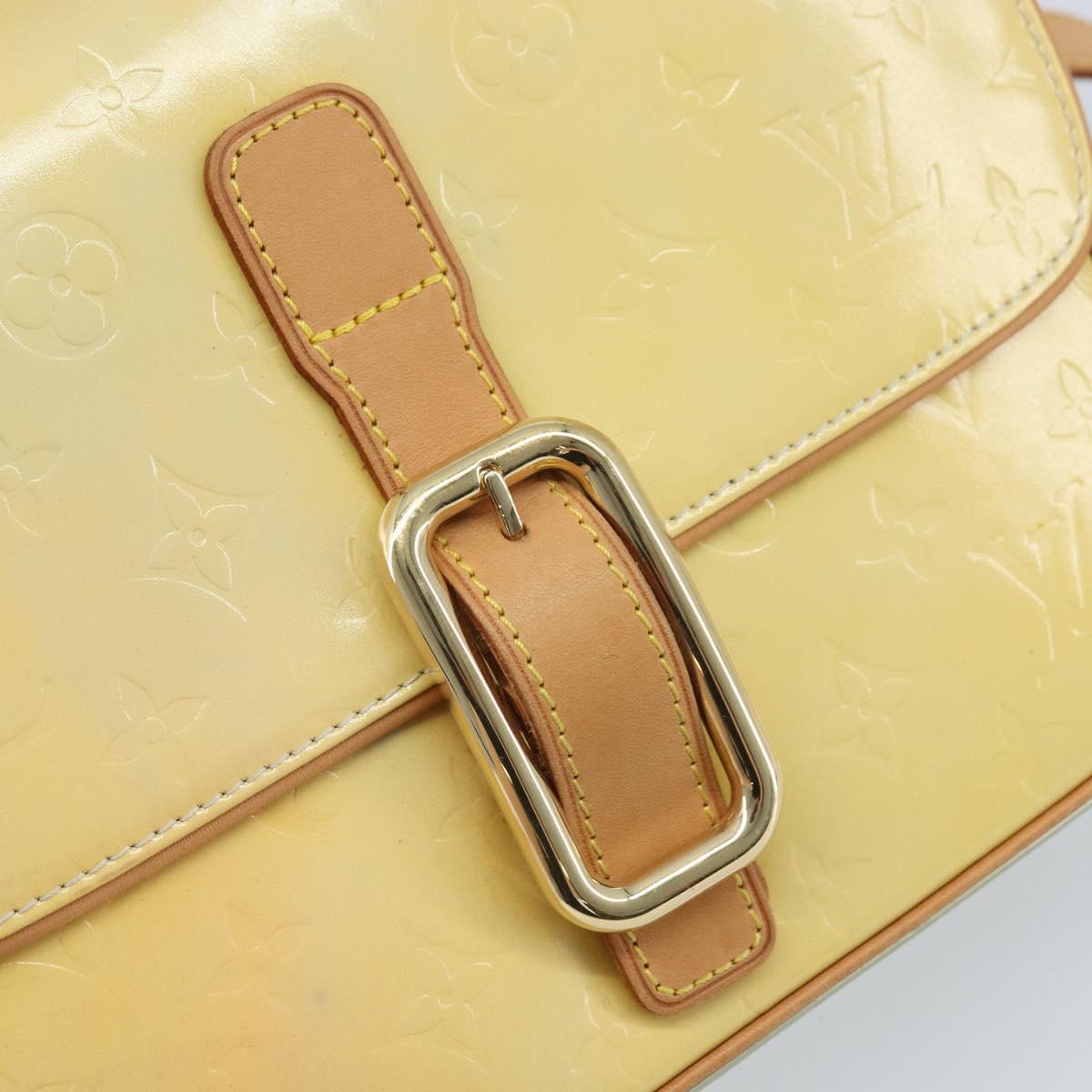 LOUIS VUITTON Monogram Vernis Christie GM Shoulder Bag Gris M91148 Auth ki6480