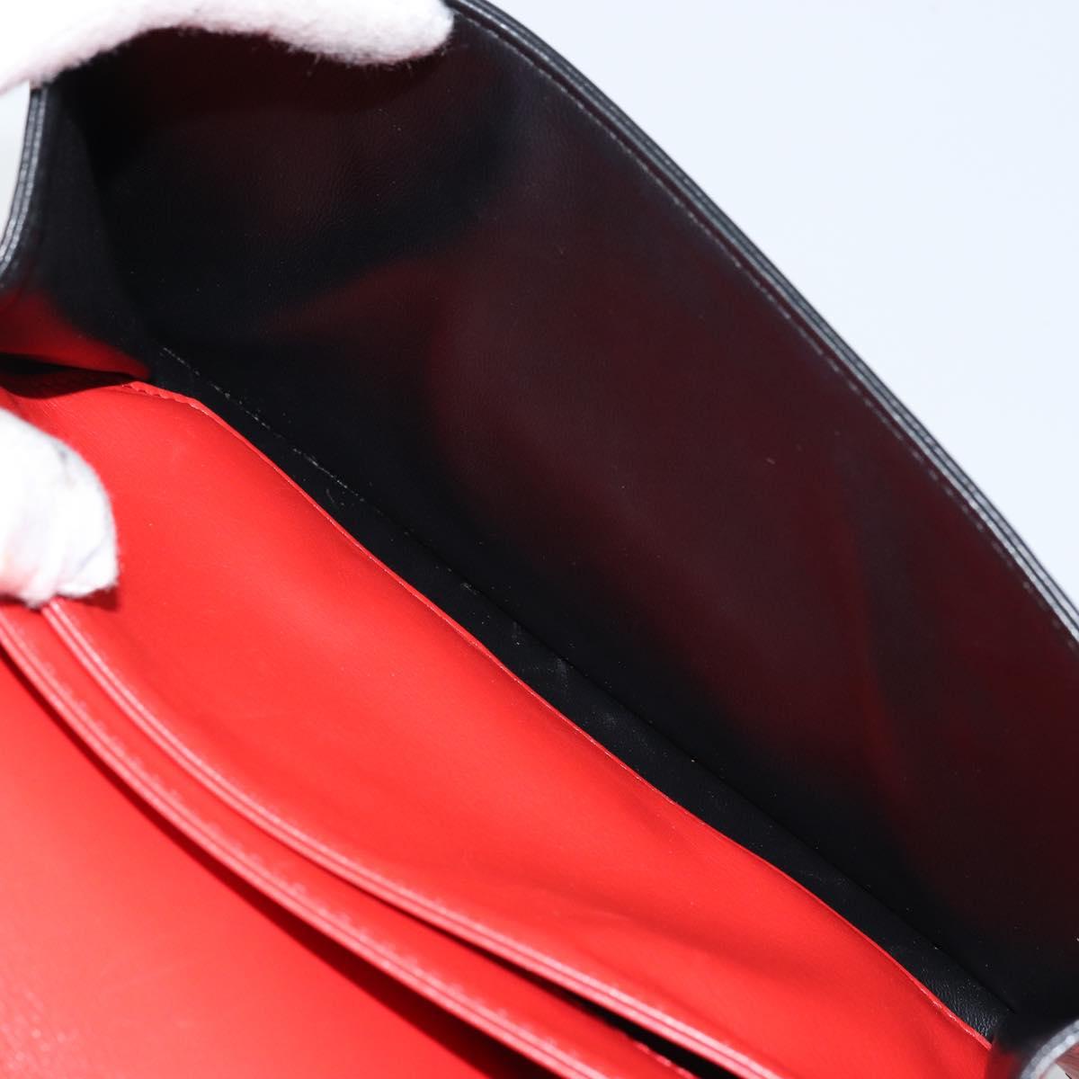 LOEWE Shoulder Bag Leather Red Gold Auth ki6486