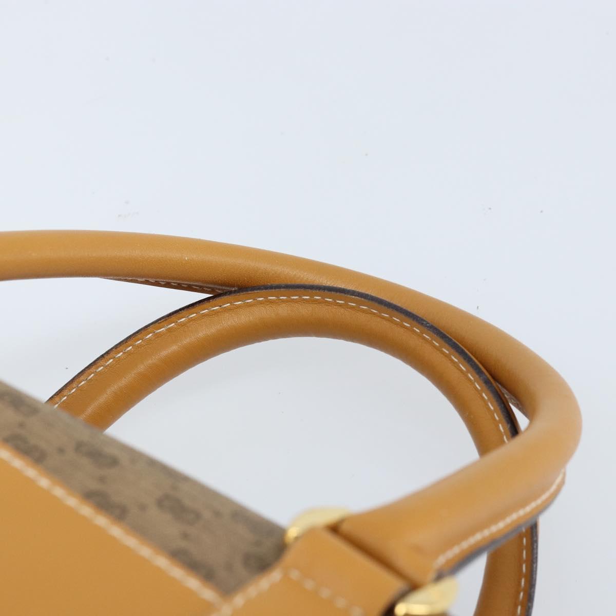 GUCCI Micro GG Supreme Mini Boston Bag PVC Beige Gold 000 39 0158 Auth ki6510