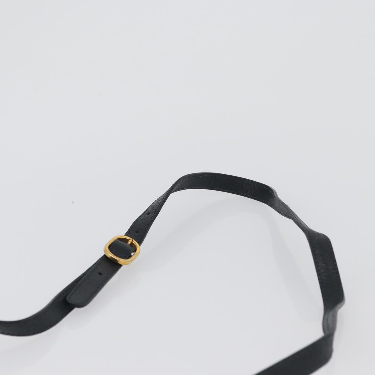 GUCCI Sherry Line GG Supreme Shoulder Bag PVC Navy Gold 98 02 004 Auth ki6519