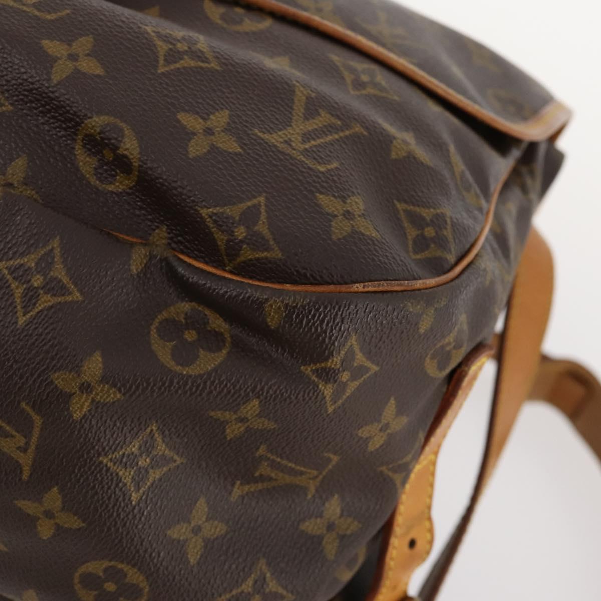 LOUIS VUITTON Monogram Saumur 35 Shoulder Bag M42254 LV Auth ki6534