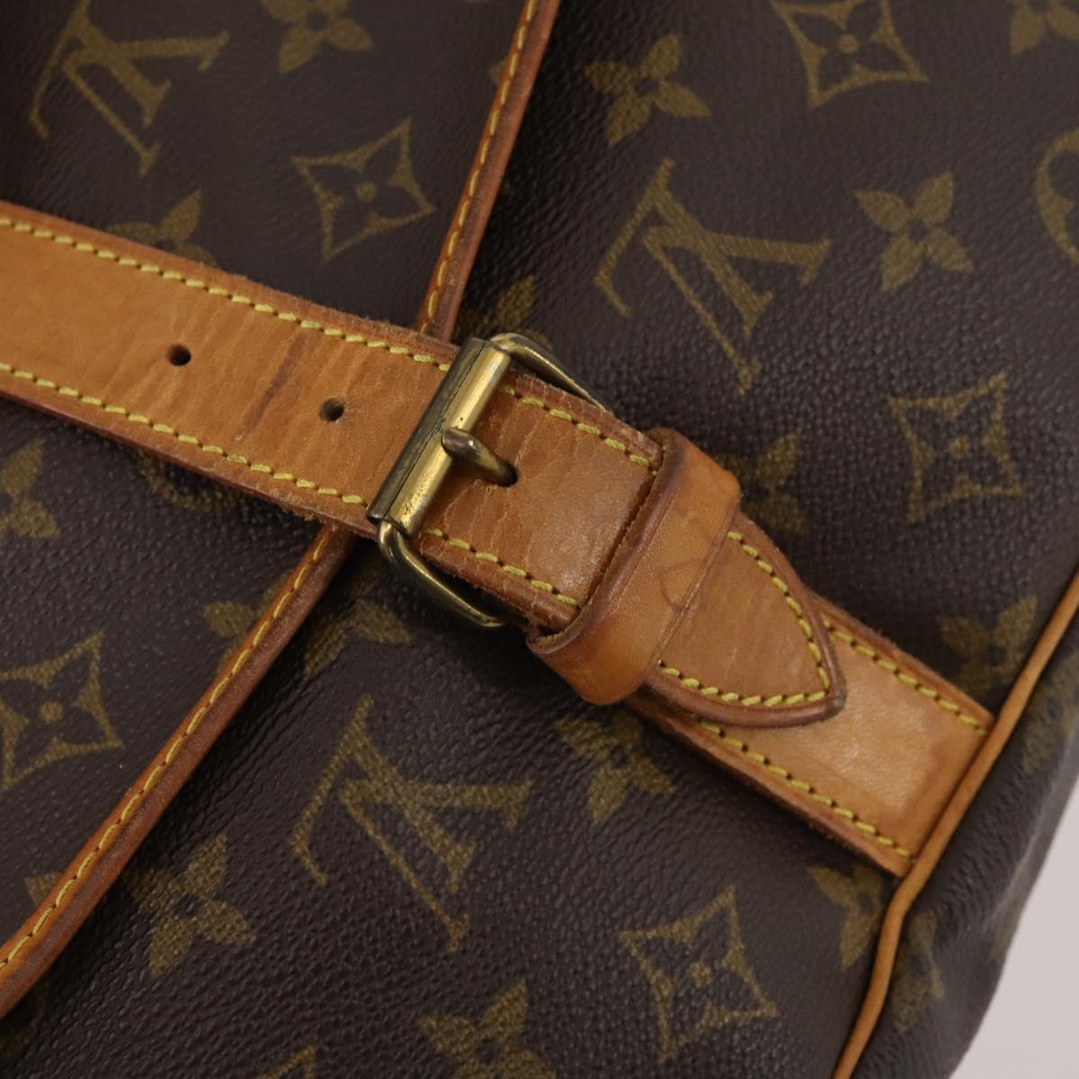 LOUIS VUITTON Monogram Saumur 35 Shoulder Bag M42254 LV Auth ki6534
