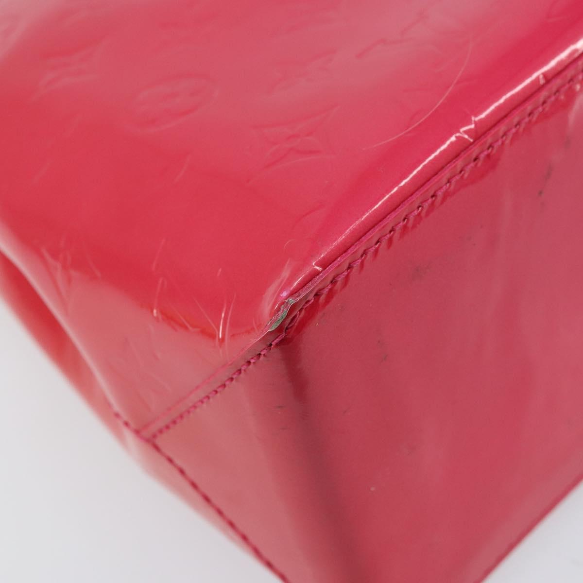 LOUIS VUITTON Monogram Vernis Wilshire PM Hand Bag Rose Pop M93643 Auth ki6536