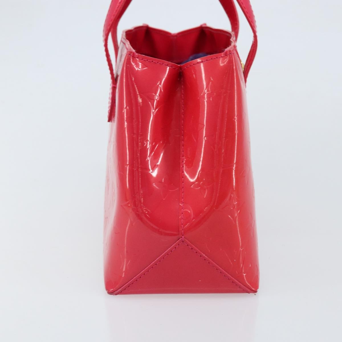 LOUIS VUITTON Monogram Vernis Wilshire PM Hand Bag Rose Pop M93643 Auth ki6536