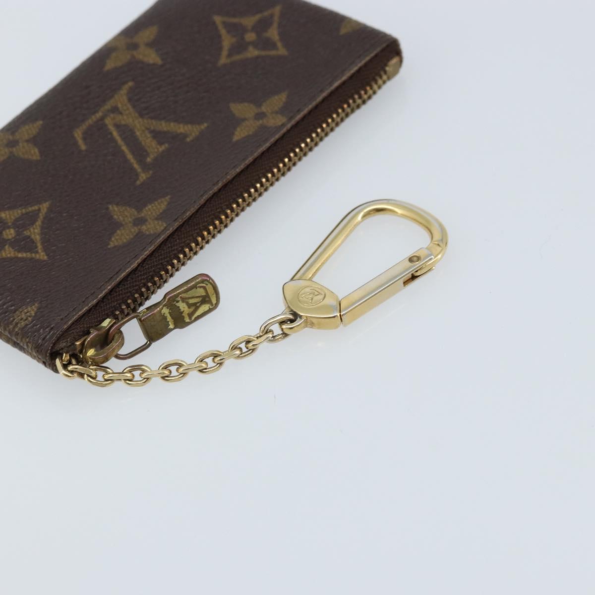 LOUIS VUITTON Monogram Pochette Cles Coin Purse M62650 LV Auth ki6542