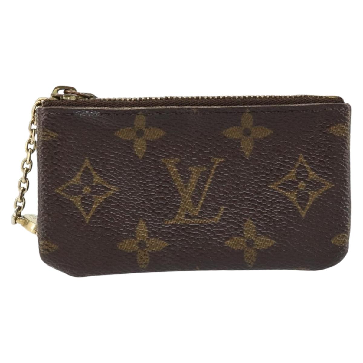 LOUIS VUITTON Monogram Pochette Cles Coin Purse M62650 LV Auth ki6542