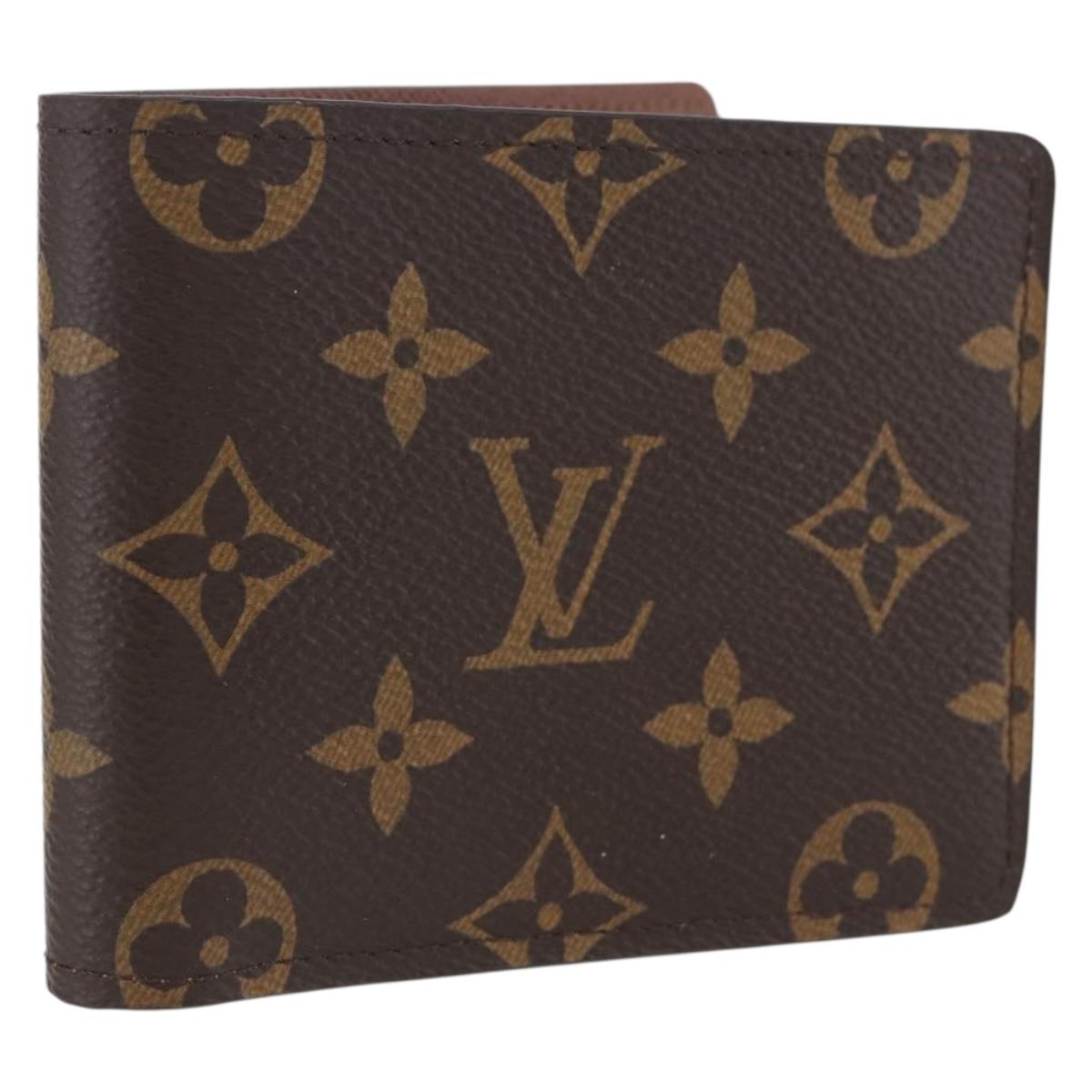 LOUIS VUITTON Monogram Portefeuille Multipull Bifold Wallet M60895 Auth ki6548