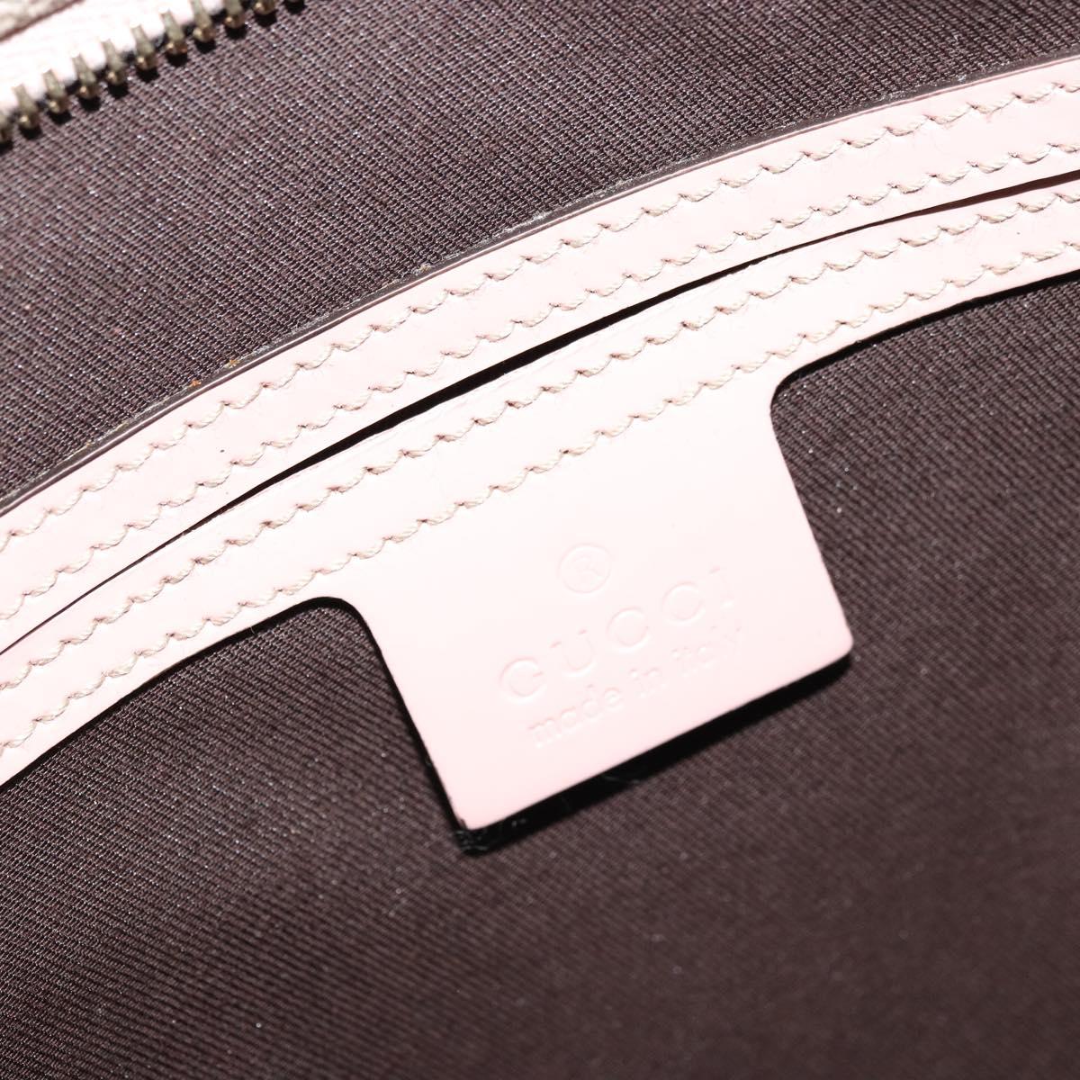 GUCCI GG Supreme Shoulder Bag PVC Beige Silver 201446 Auth ki6557