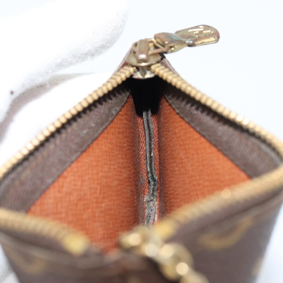 LOUIS VUITTON Monogram Pochette Cles Coin Purse M62650 LV Auth ki6575