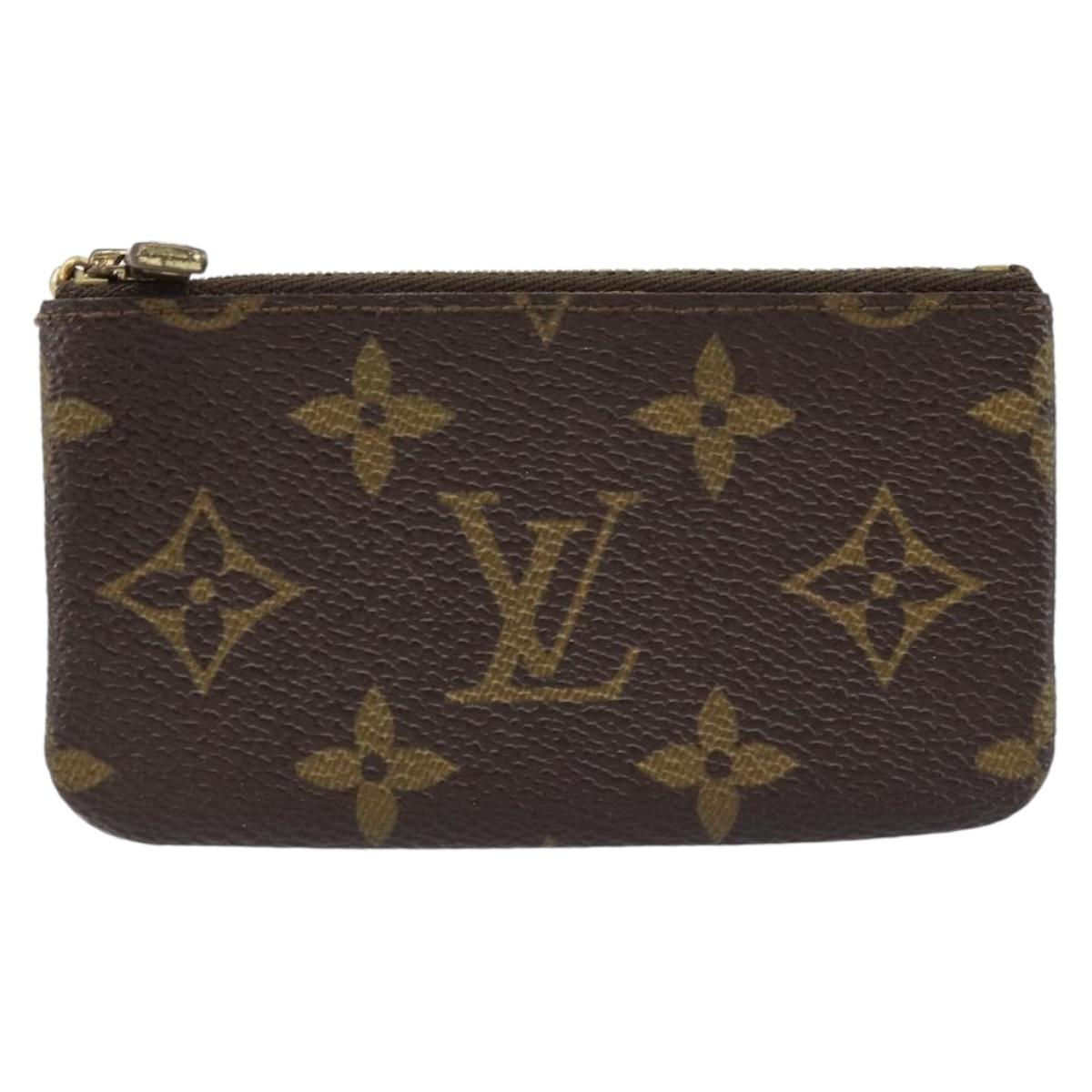 LOUIS VUITTON Monogram Pochette Cles Coin Purse M62650 LV Auth ki6575