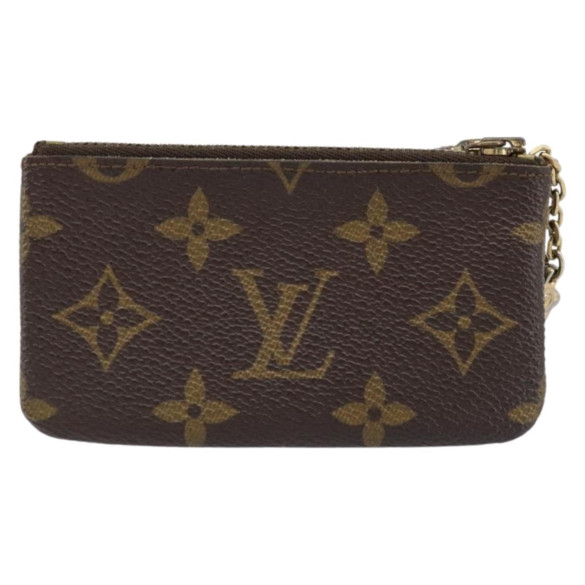 LOUIS VUITTON Monogram Pochette Cles Coin Purse M62650 LV Auth ki6575